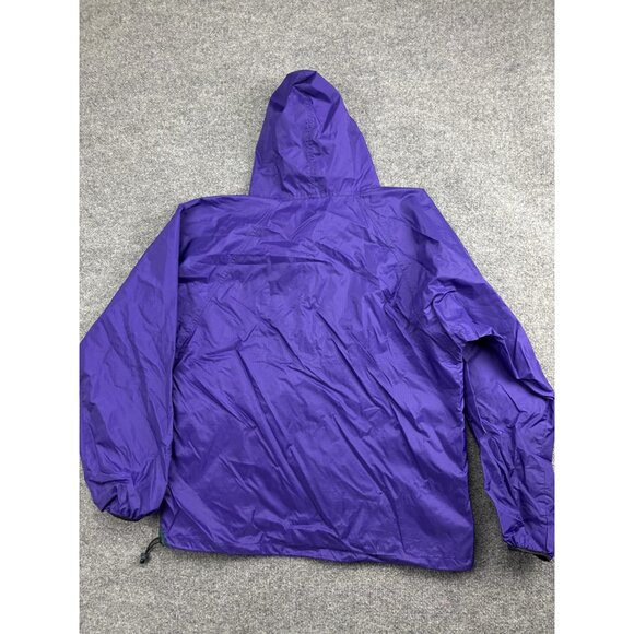 Vintage Helly Hansen Jacket Mens Medium Purple Anorak Half Zip Windbreaker 90s - Picture 6 of 6